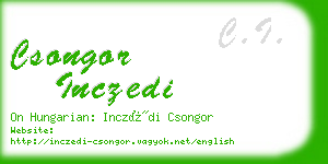 csongor inczedi business card
